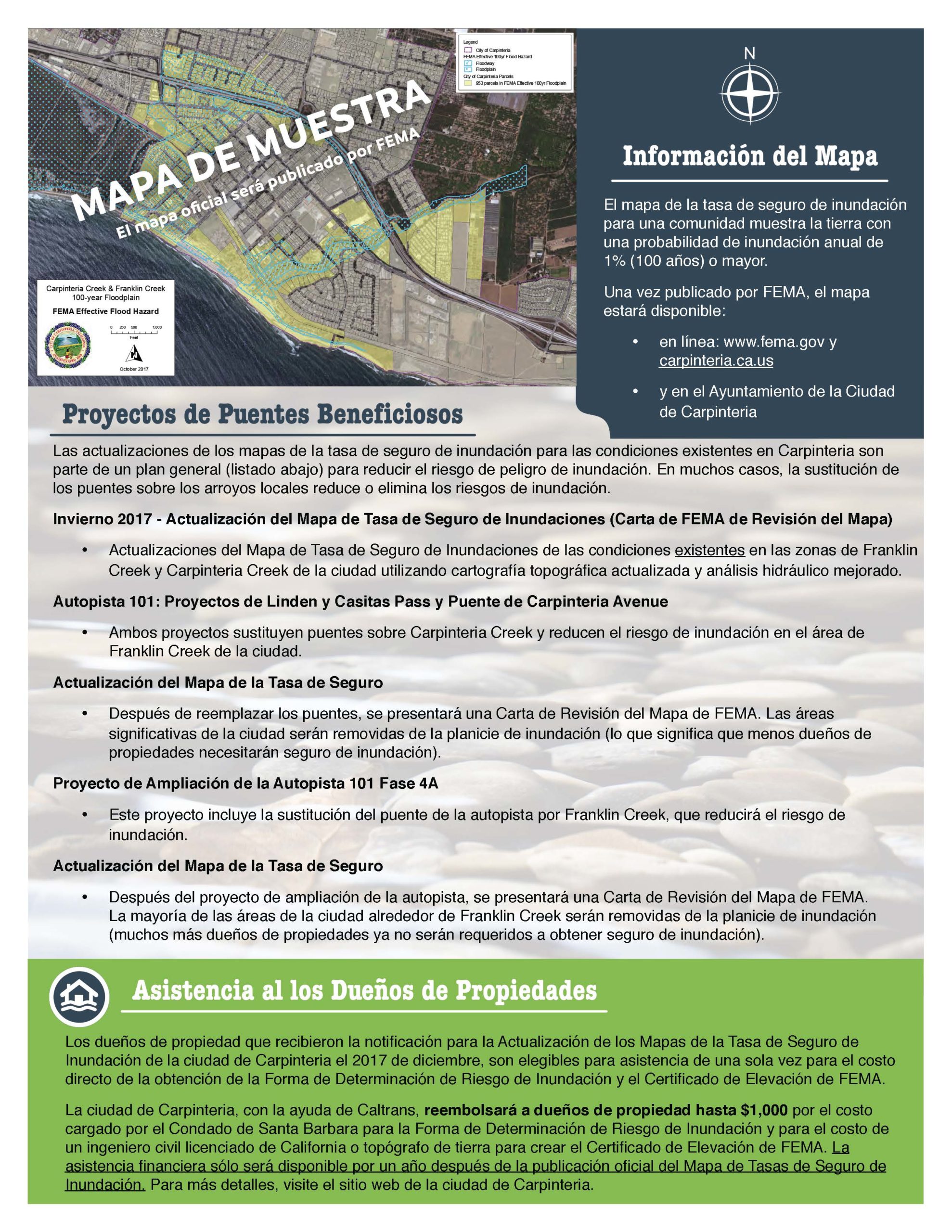 Flood Hazard Revisions Fact Sheet Spanish Page 2