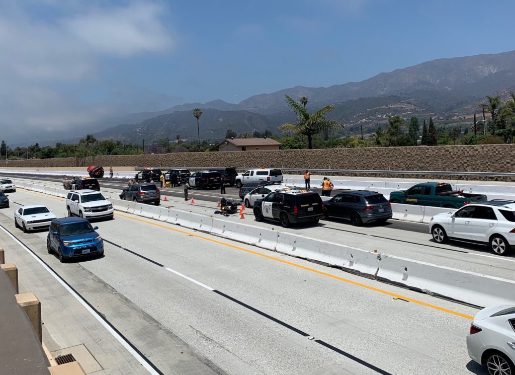 HIGHWAY ACCIDENTS CAUSE MAJOR TRAFFIC IN CARPINTERIA