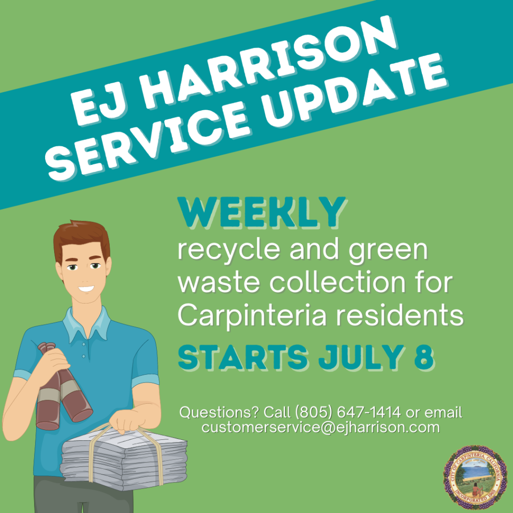 Reminder: Weekly Recycle & Green Waste Service Starts this Week