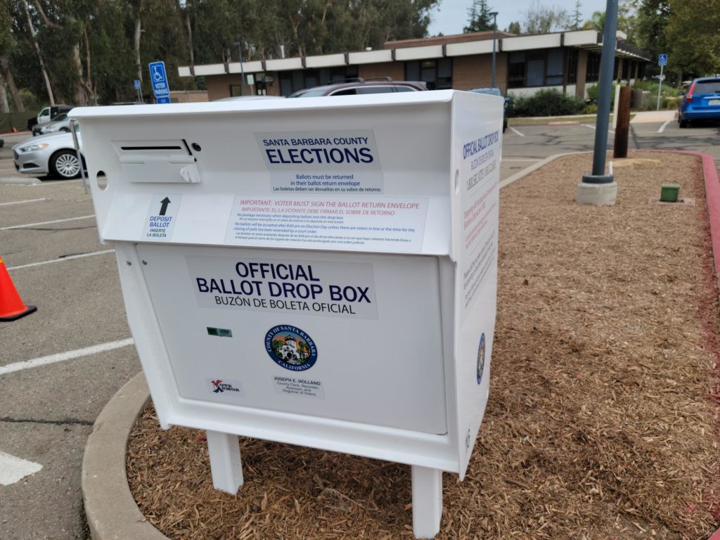 Ballot Drop Box Located Outside City Hall
