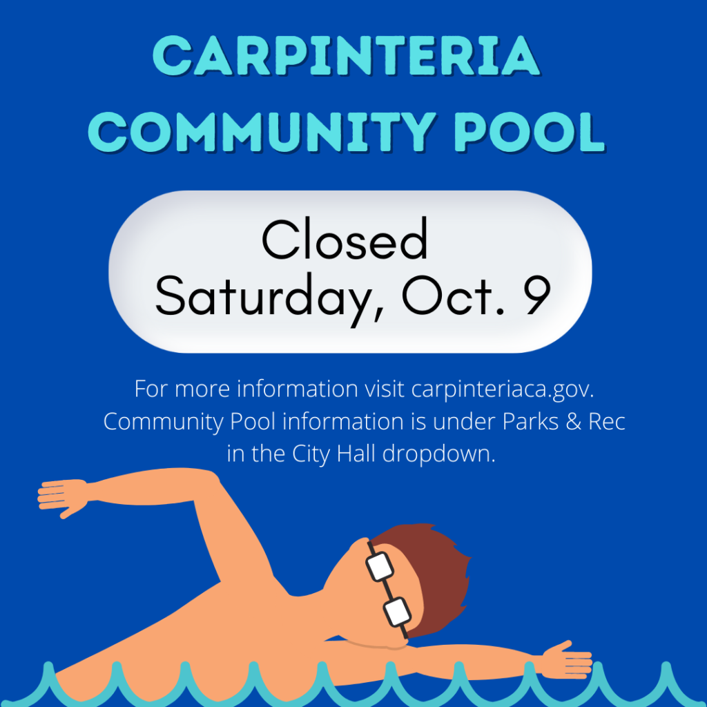 Community Pool Closed Oct. 9
