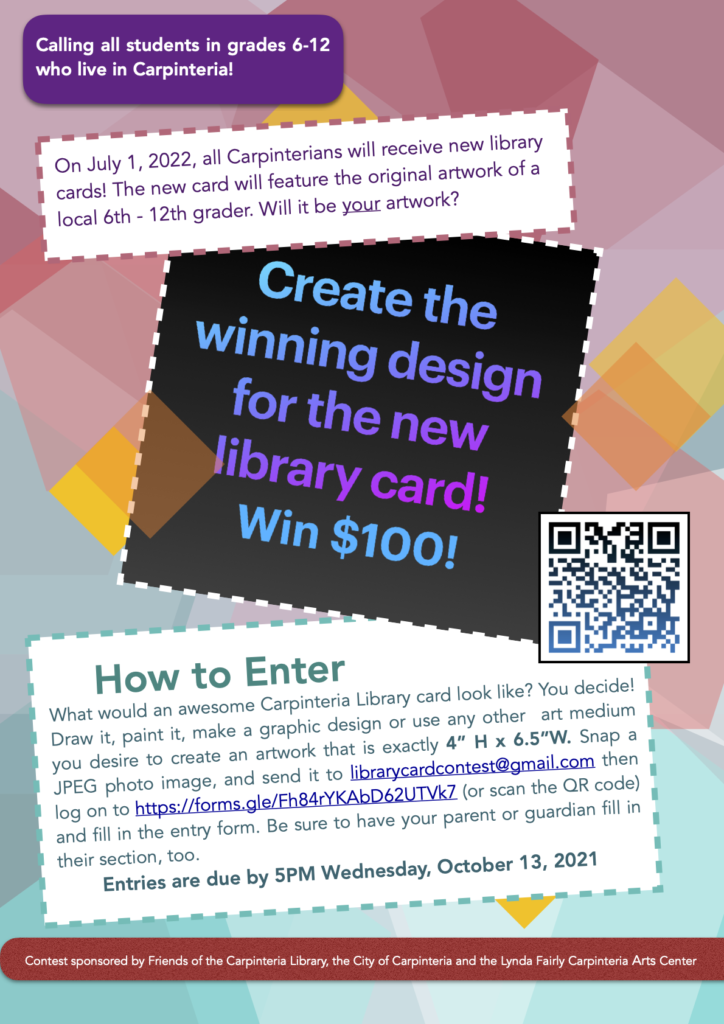 Students, Enter our Library Card Contest!