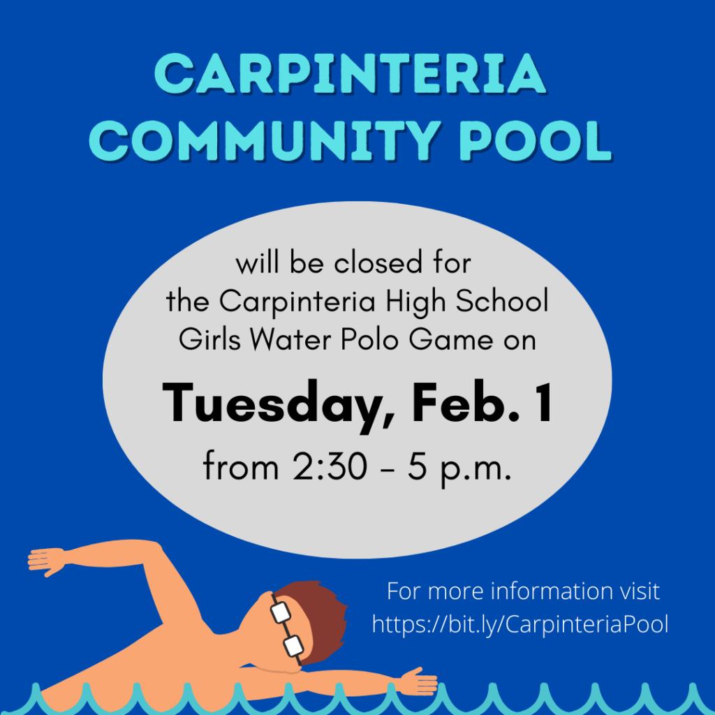 Pool Closes Feb. 1, 2:30-5 p.m.