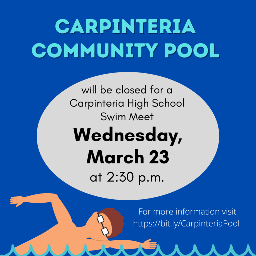 Pool to Close for March 23 Swim Meet
