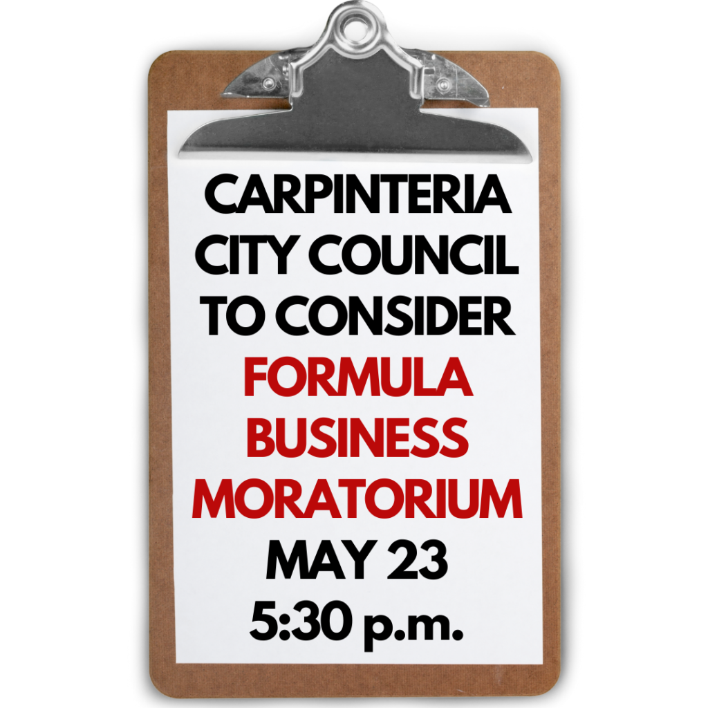 City Council to Consider Formula Business Moratorium