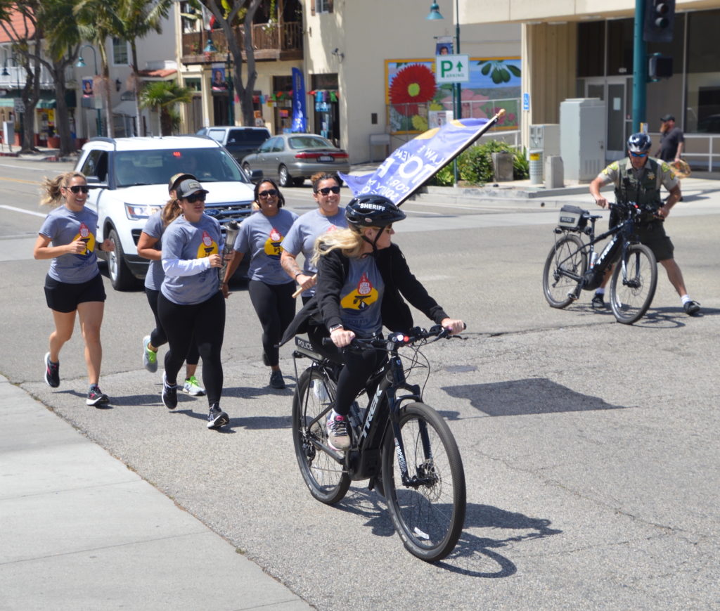Law Enforcement Torch Run for Special Olympics Comes Through Carpinteria