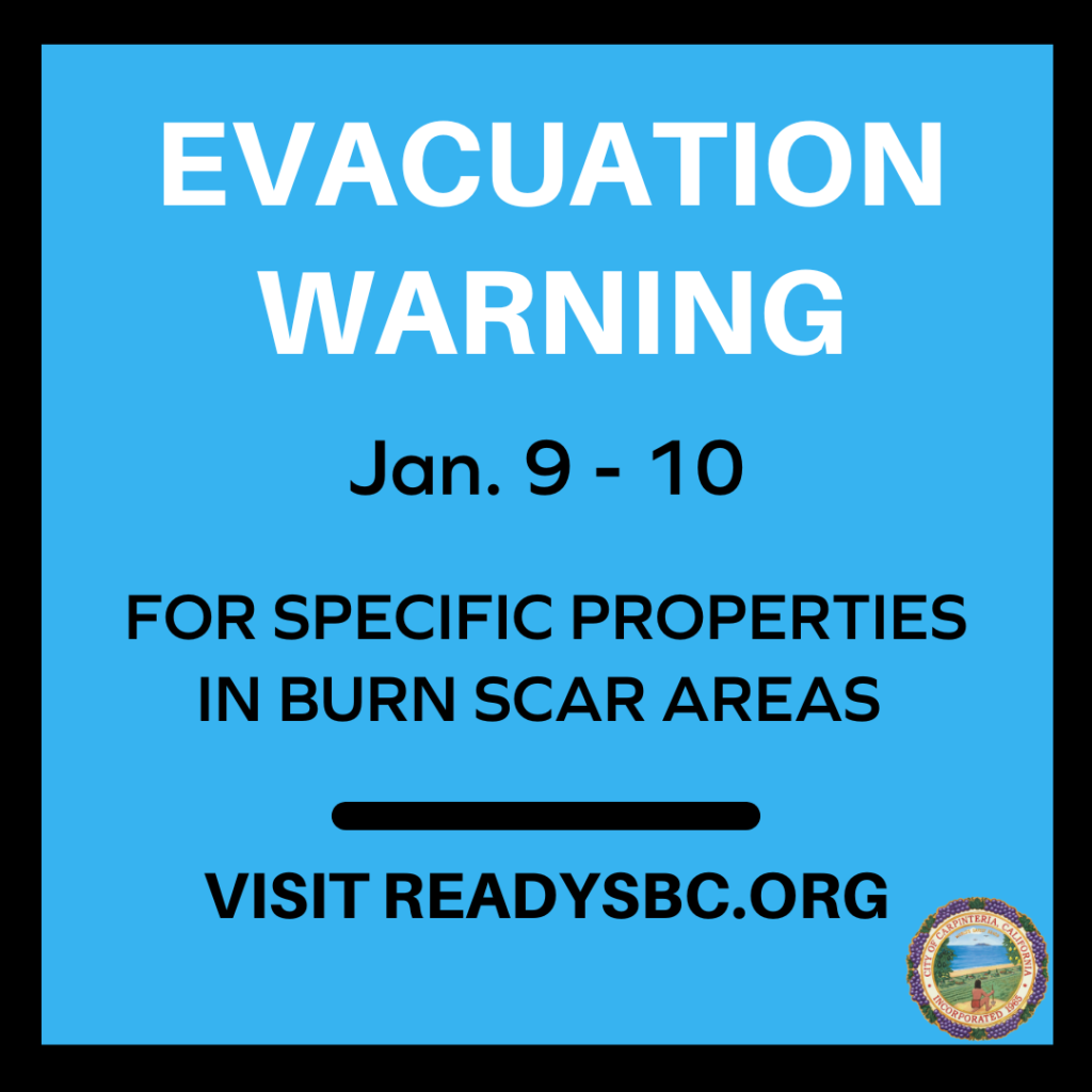 SB County Issues Evacuation Warning