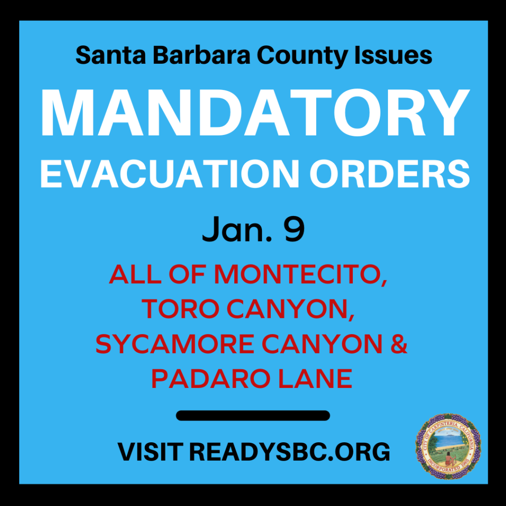 Evacuation Ordered for Montecito and More