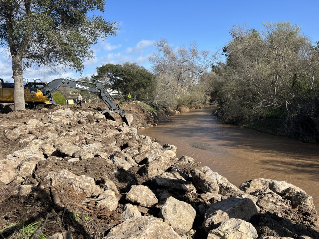 Creek Bank Repair Work to be Completed Today, Jan. 18