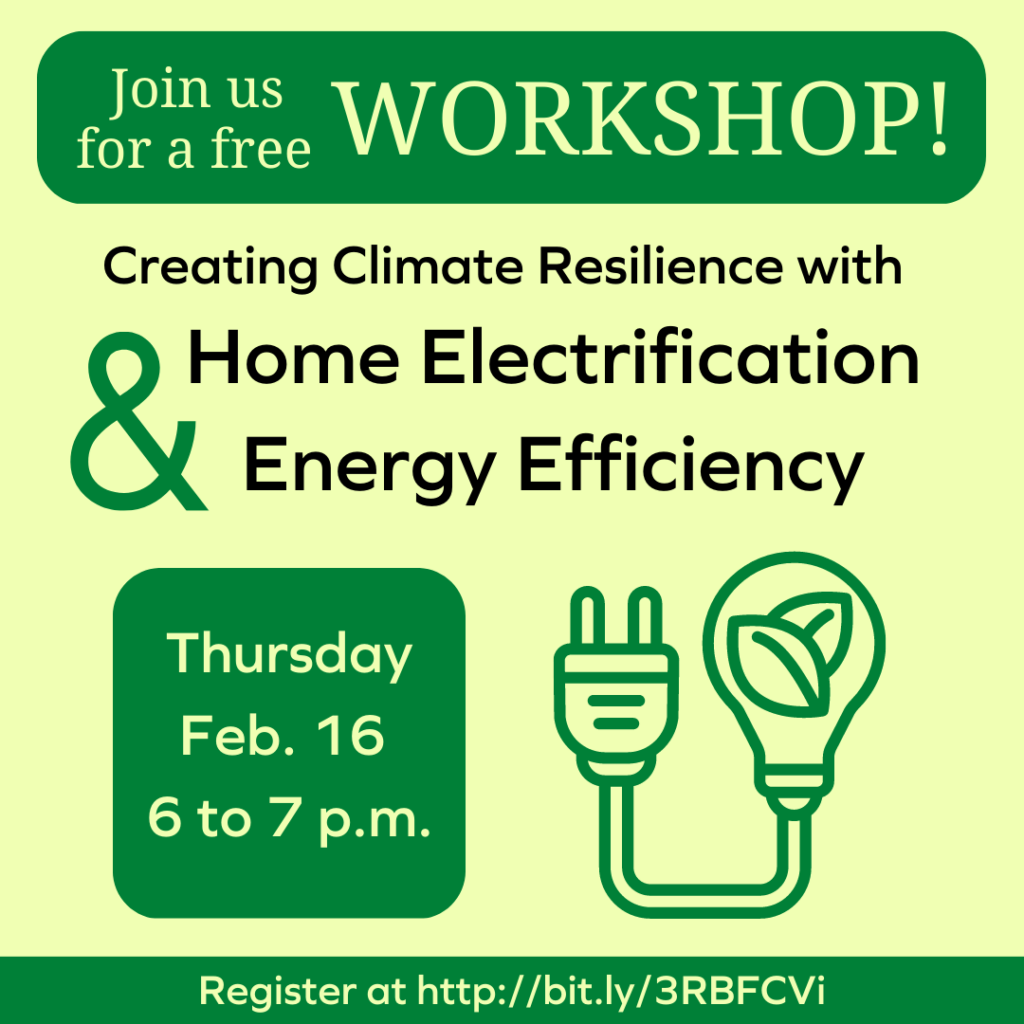 Register for a Home Energy Efficiency Workshop