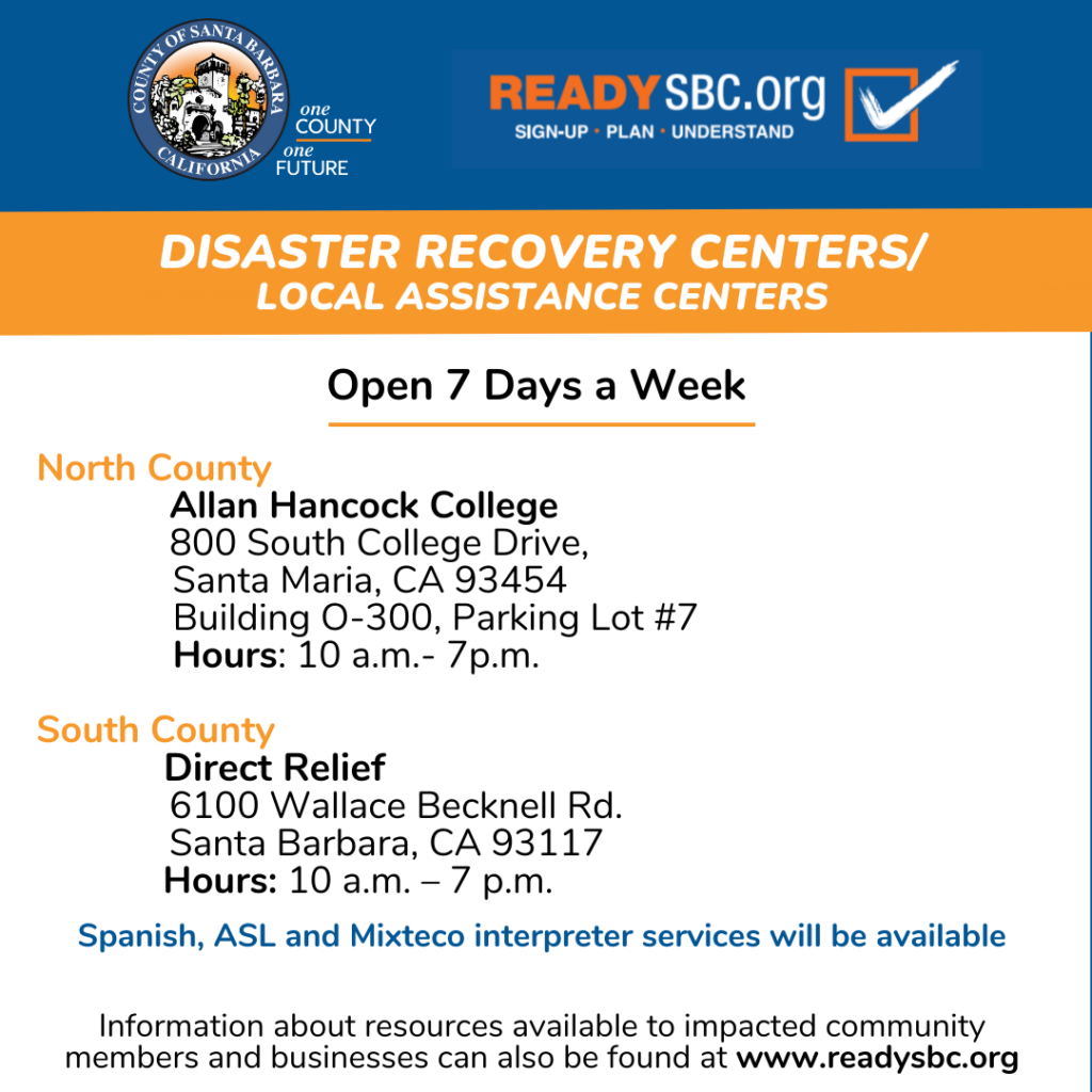 Disaster Relief Centers Open for those Impacted by Storms
