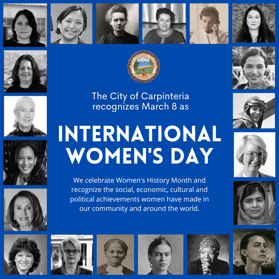 We Recognize International Women's Day - City of Carpinteria