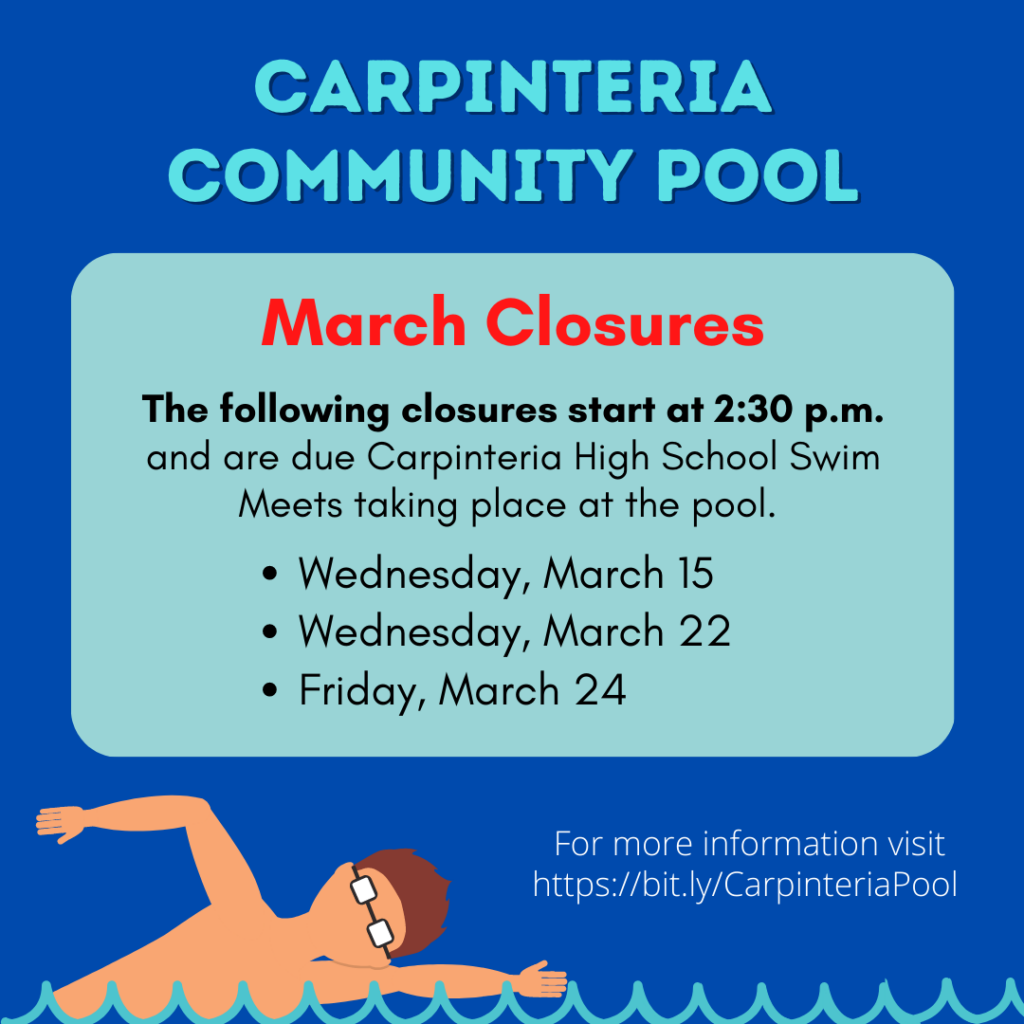 Pool Announces March Closures