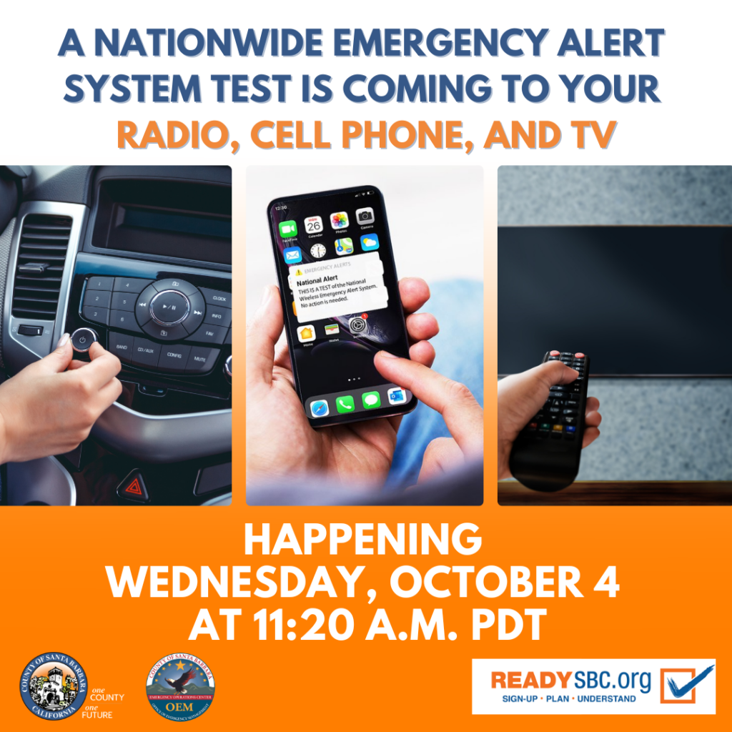 Nationwide Emergency Alert System test to take place Oct. 4