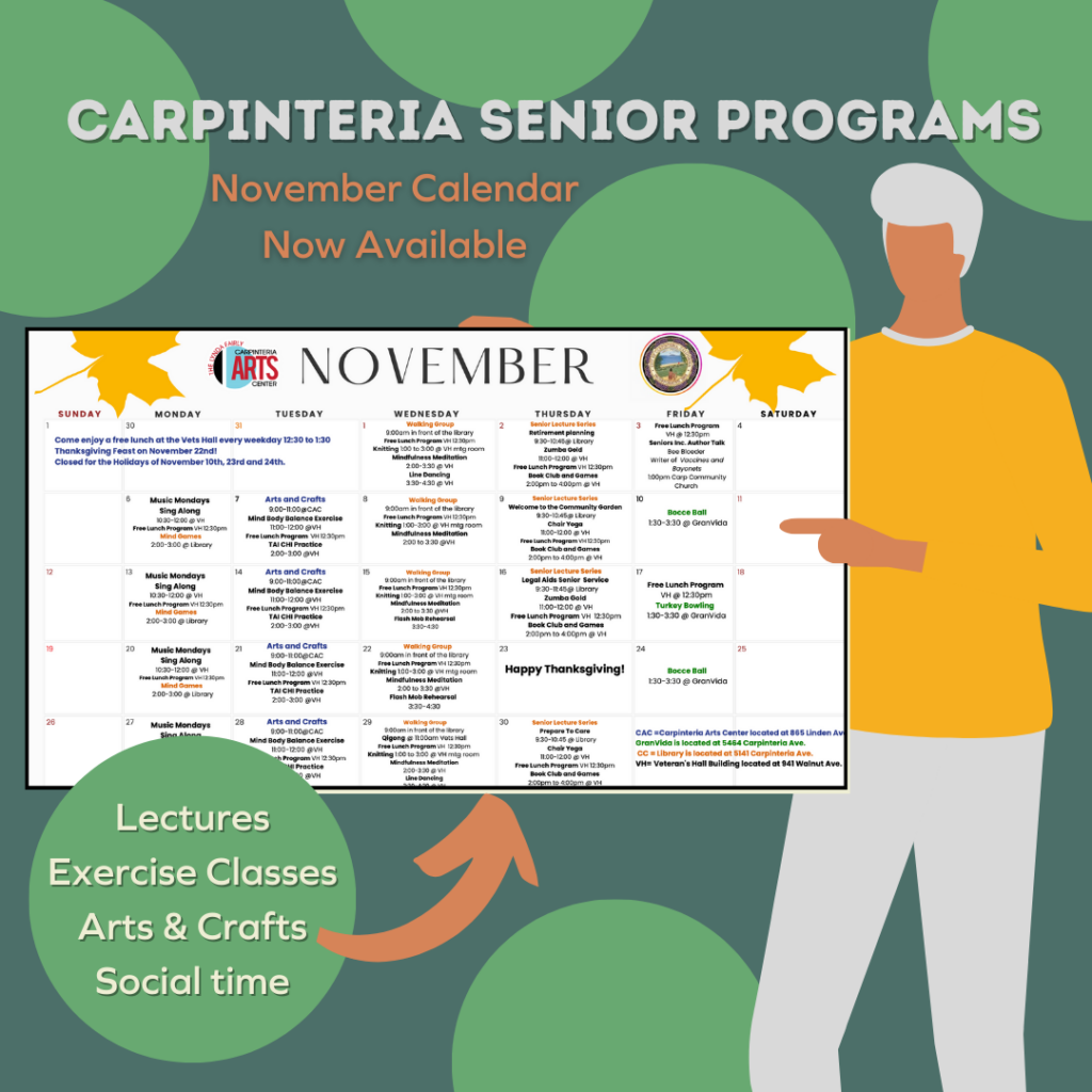What's scheduled for seniors in November?