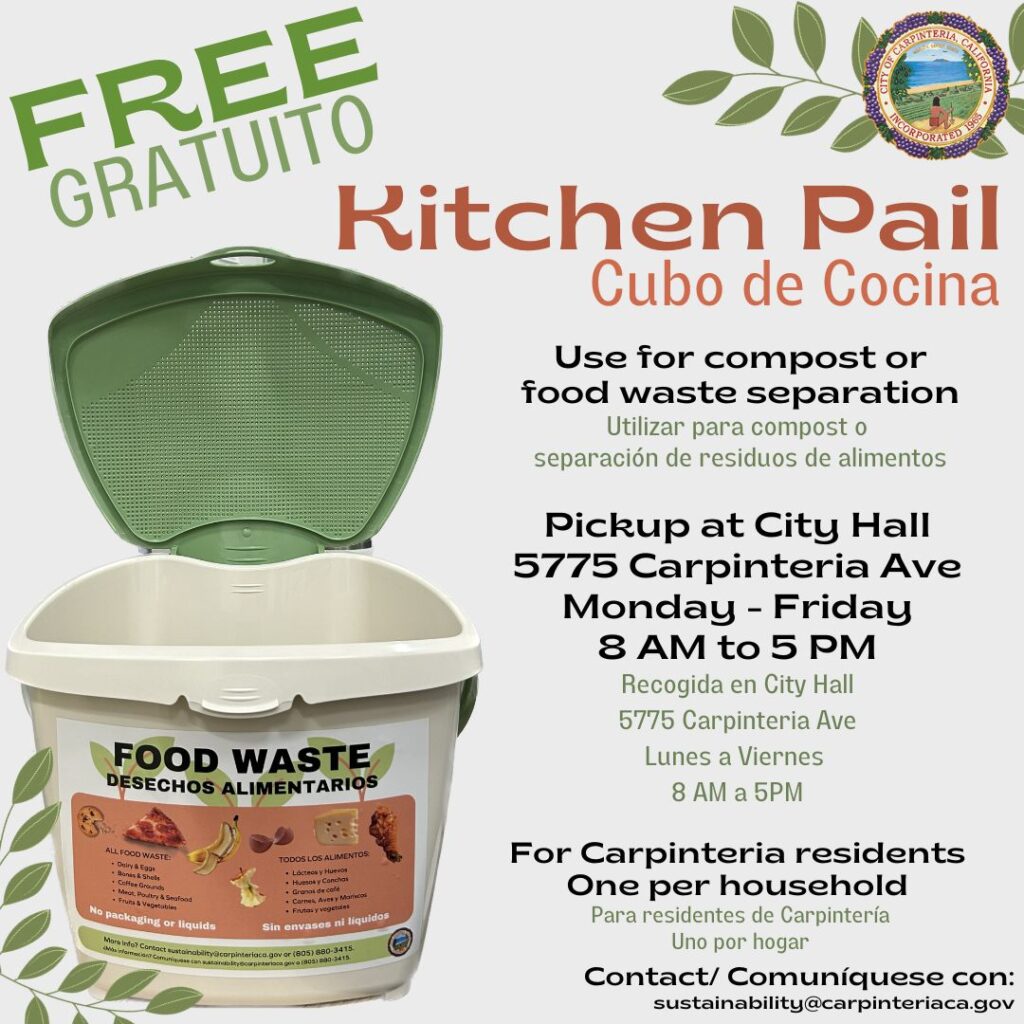 Pick up your free kitchen pail