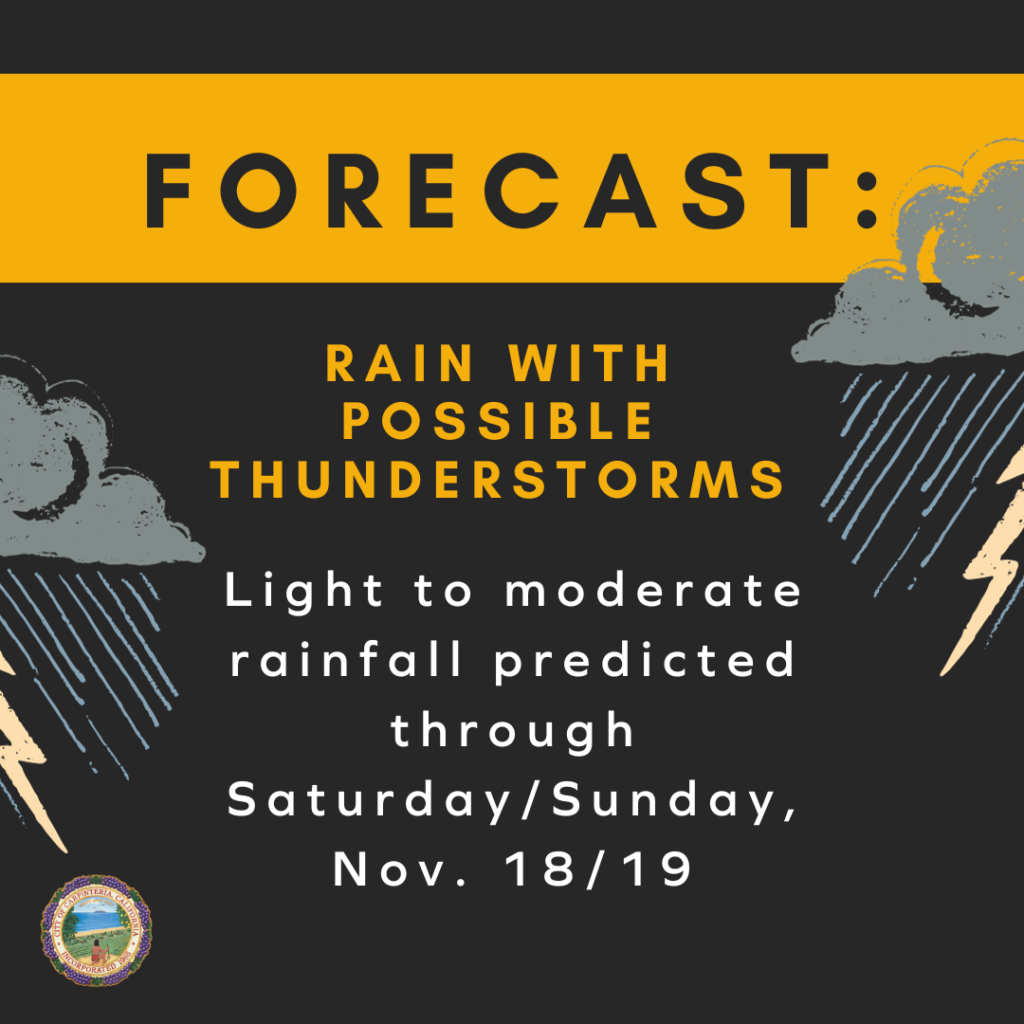 Prepare for more rain through Nov. 18/19