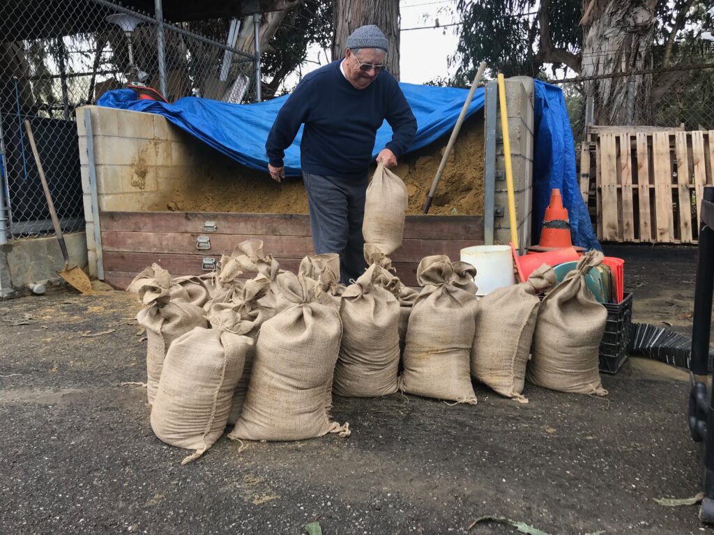 Storms coming, sandbags available