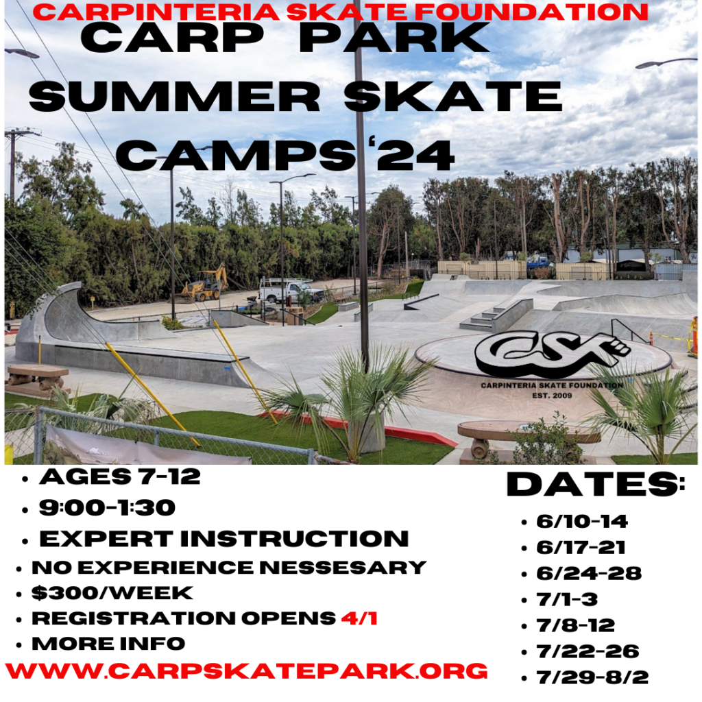 Skate Camp registration opens April 1