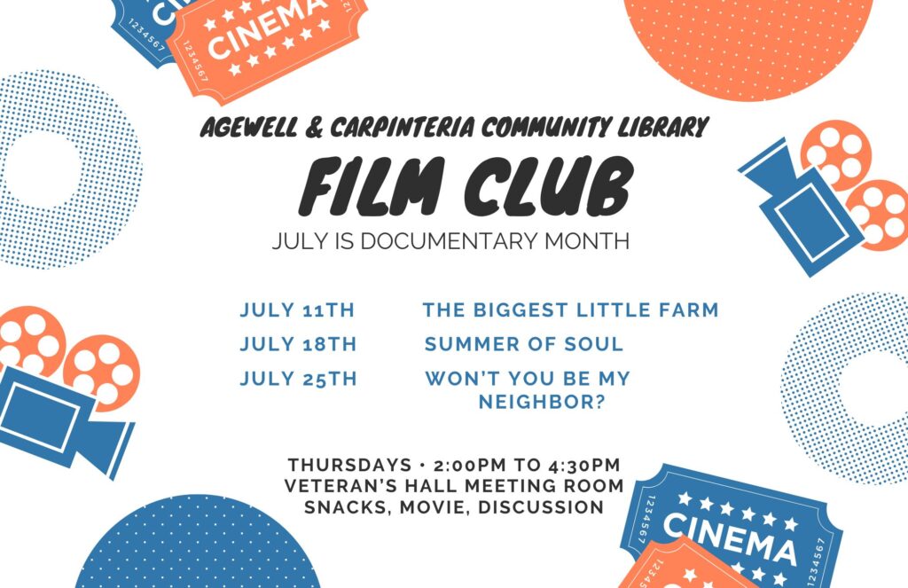 Film Club to meet every Thursday