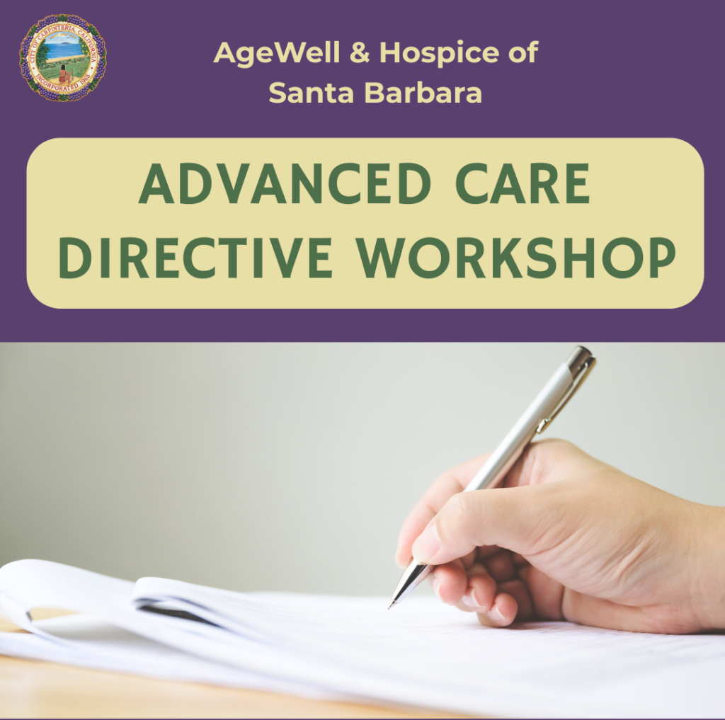 Advanced Care Directive workshop coming April 10 & 17
