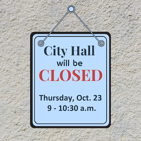 City Hall to close for staff meeting