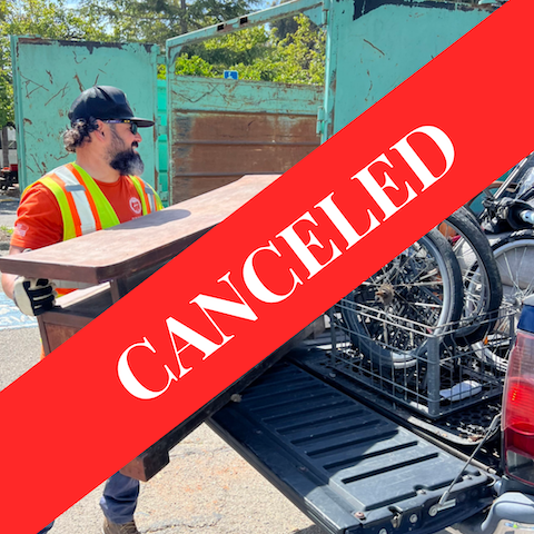 Household Goods & Hazardous Waste Collection event canceled due to rain