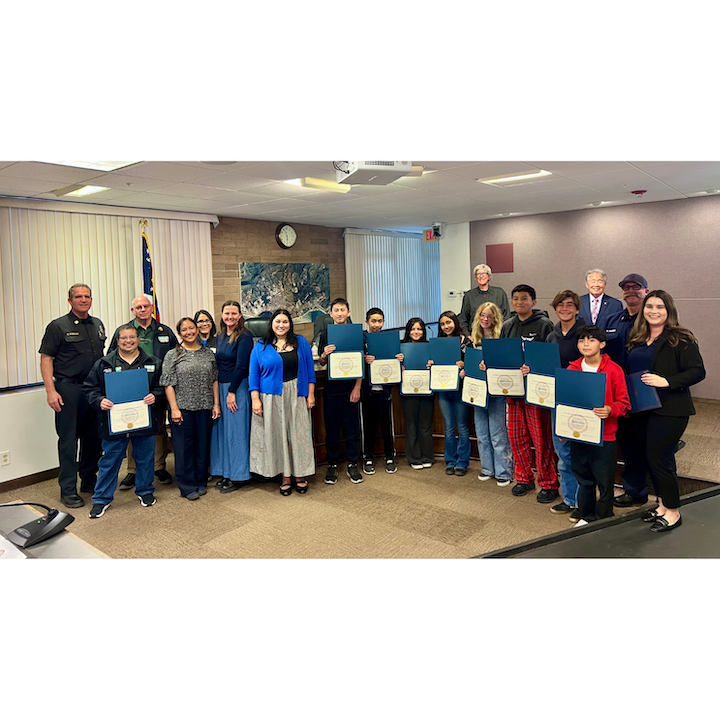 Teens honored for CERT Certification