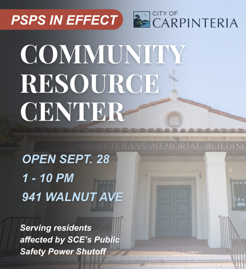 PSPS is in Effect for Some Carpinteria Properties